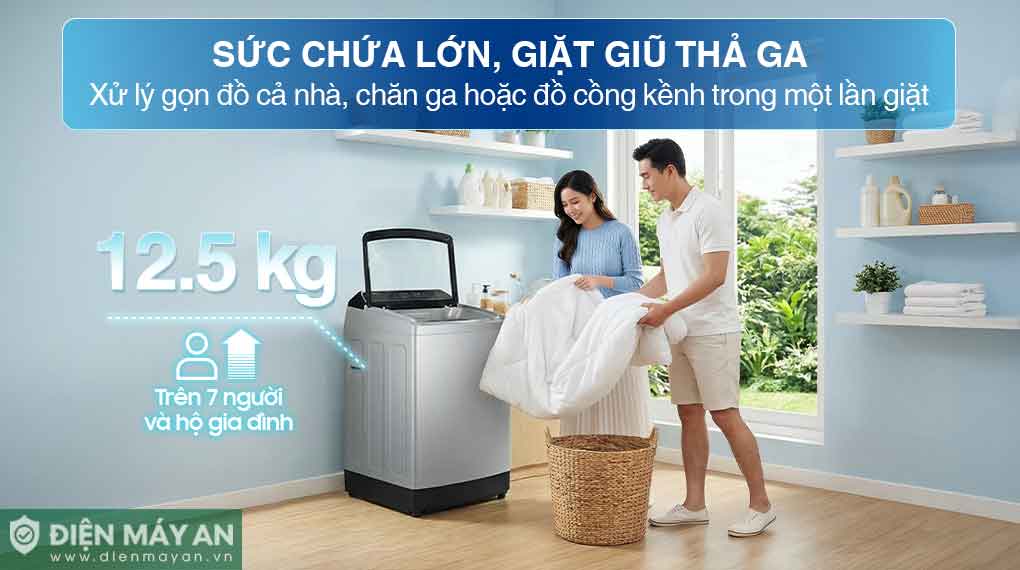 Hướng dẫn giặt chăn ga bằng máy giặt đúng cách